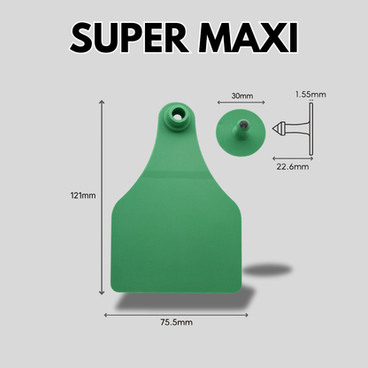 2 Piece VID Cattle Ear Tags