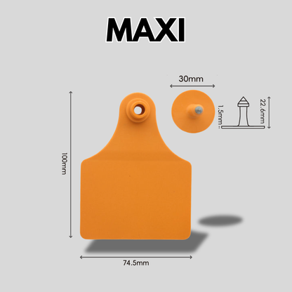 2 Piece VID Cattle Ear Tags